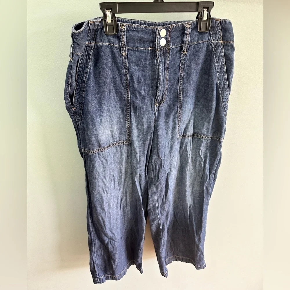 Seven7 Women s Lightweight Wide Leg Pants w/Pockets Size 6